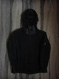 C.P. Company Soft Neck Lens Hooded Zip Sweatshirt – 09CMSS035A 005086W 999 – Black – M