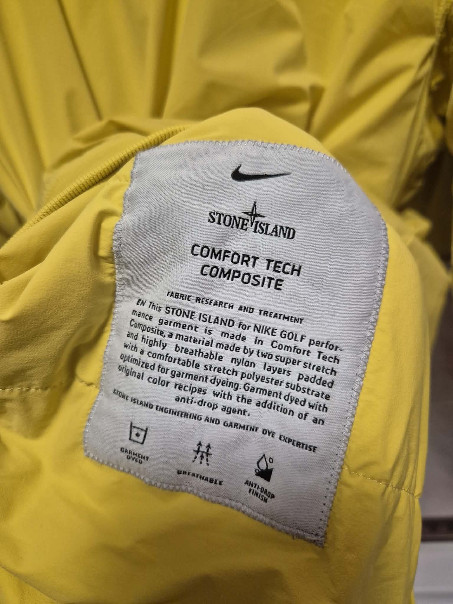 Stone Island x Nike Comfort Tech Composite Yellow L