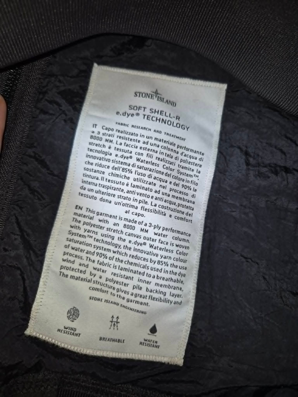 Stone Island Softshell Black L