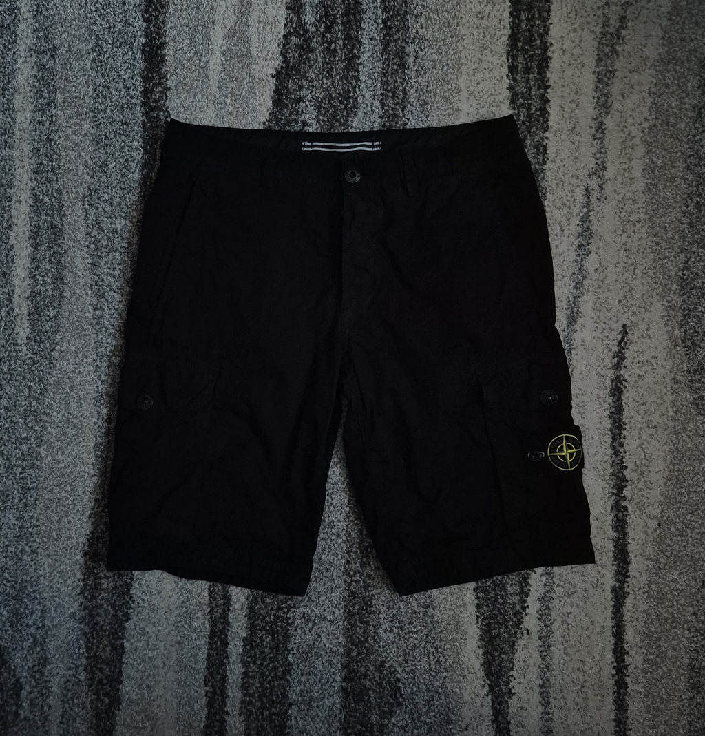 Stone Island Cargo Shorts Black W33