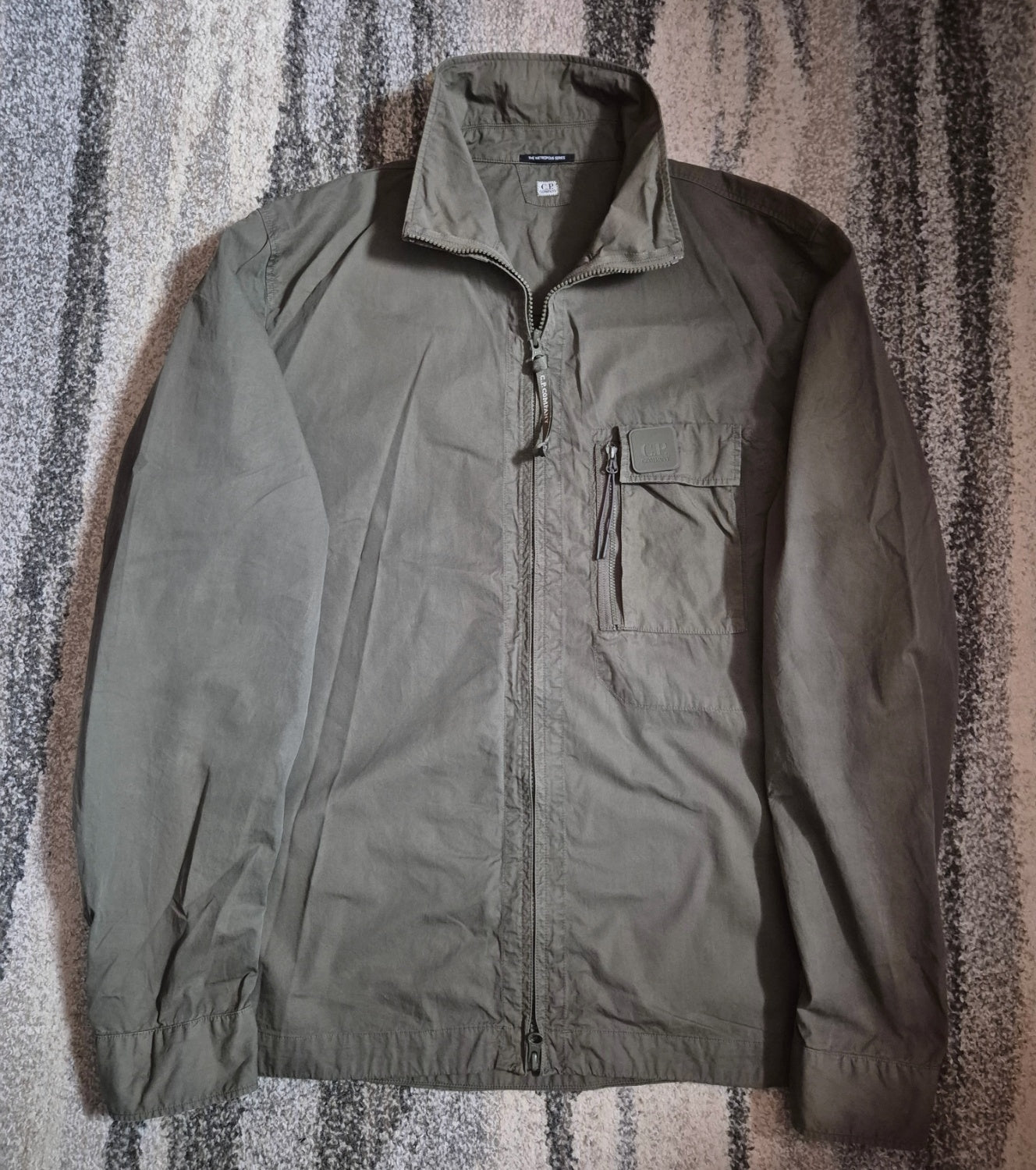 C.P. Company Metropolis Badge Overshirt Jacket Khaki XXL