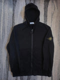 Stone Island Garment Dye Zip Through Hoody – Black – XL