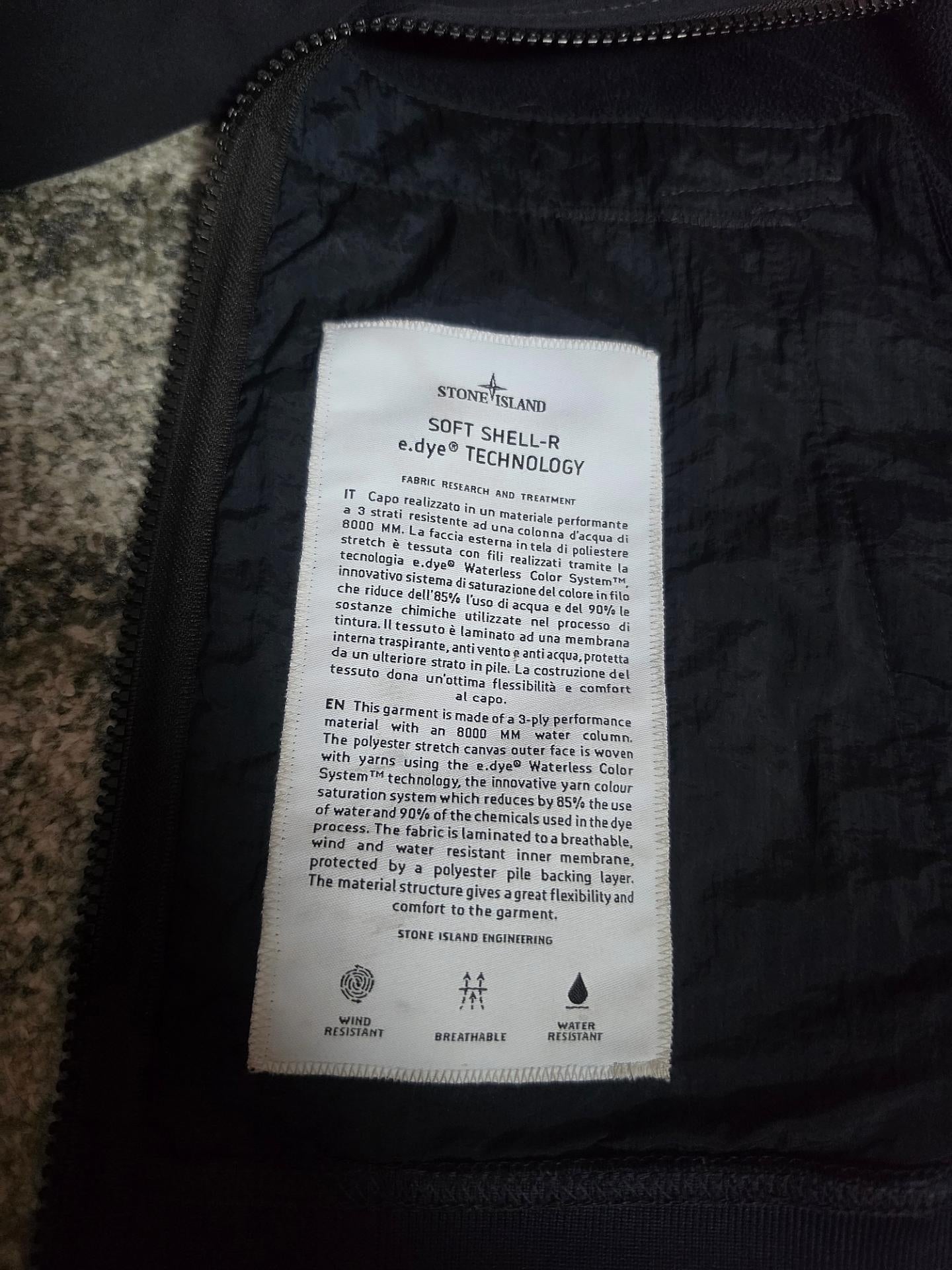 Stone Island Soft Shell Jacket Navy S