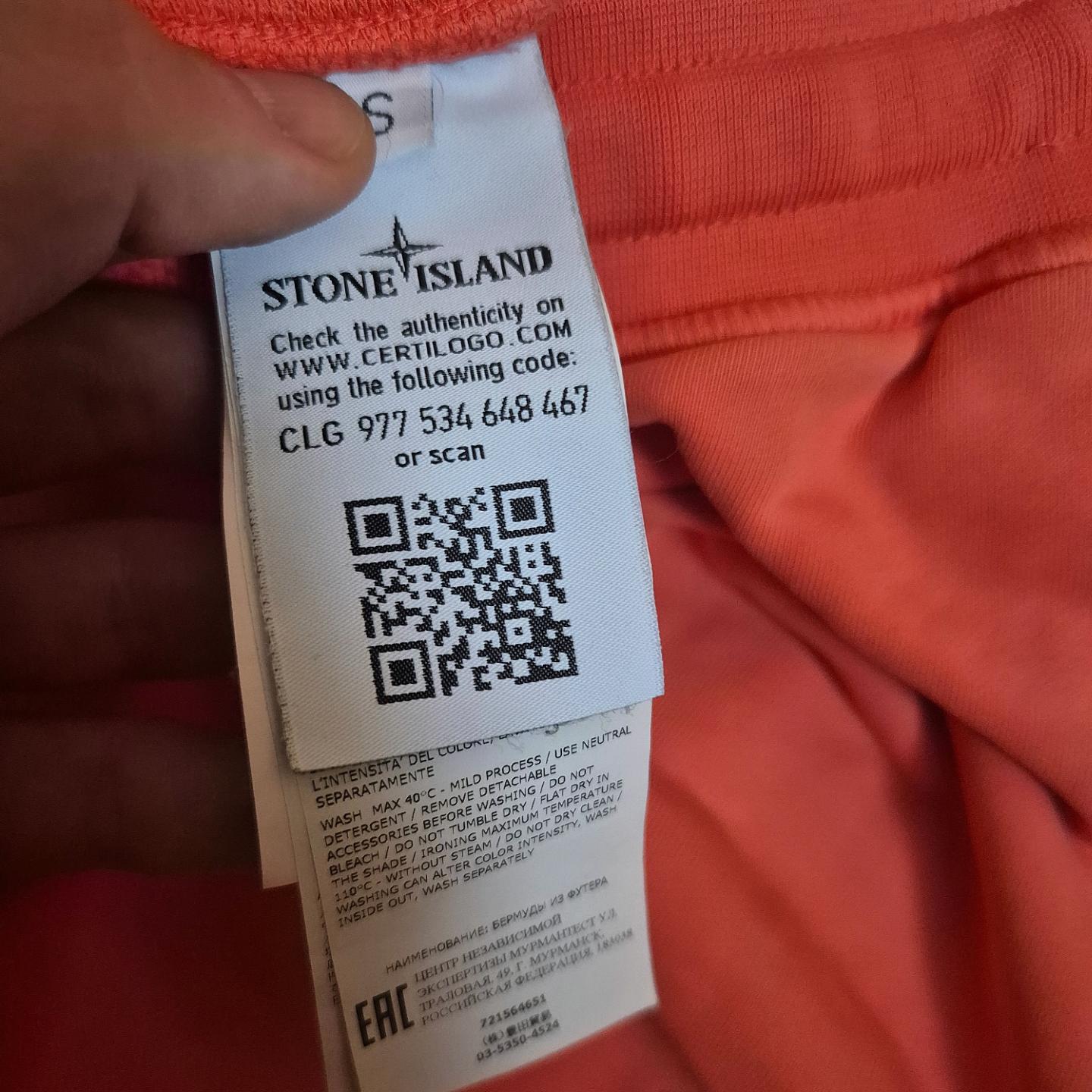 Stone Island Shorts Coral S