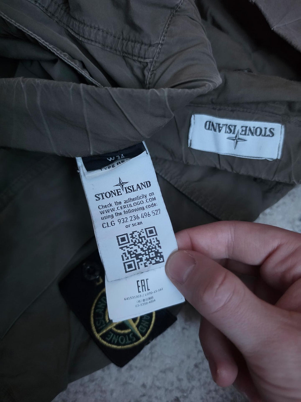 Stone Island 31303 Cargo Pants – 641531303 – W34