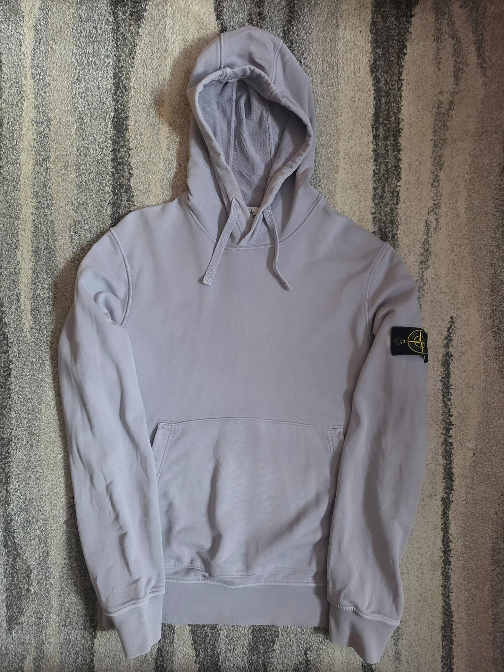 Stone Island 64151 Cotton Fleece Hooded Sweatshirt – 801564151 V0064 – Dust Grey – L