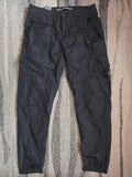 Stone Island Nylon Metal Seersucker Cargo Pants – 721532029 V0029 – Black – W32
