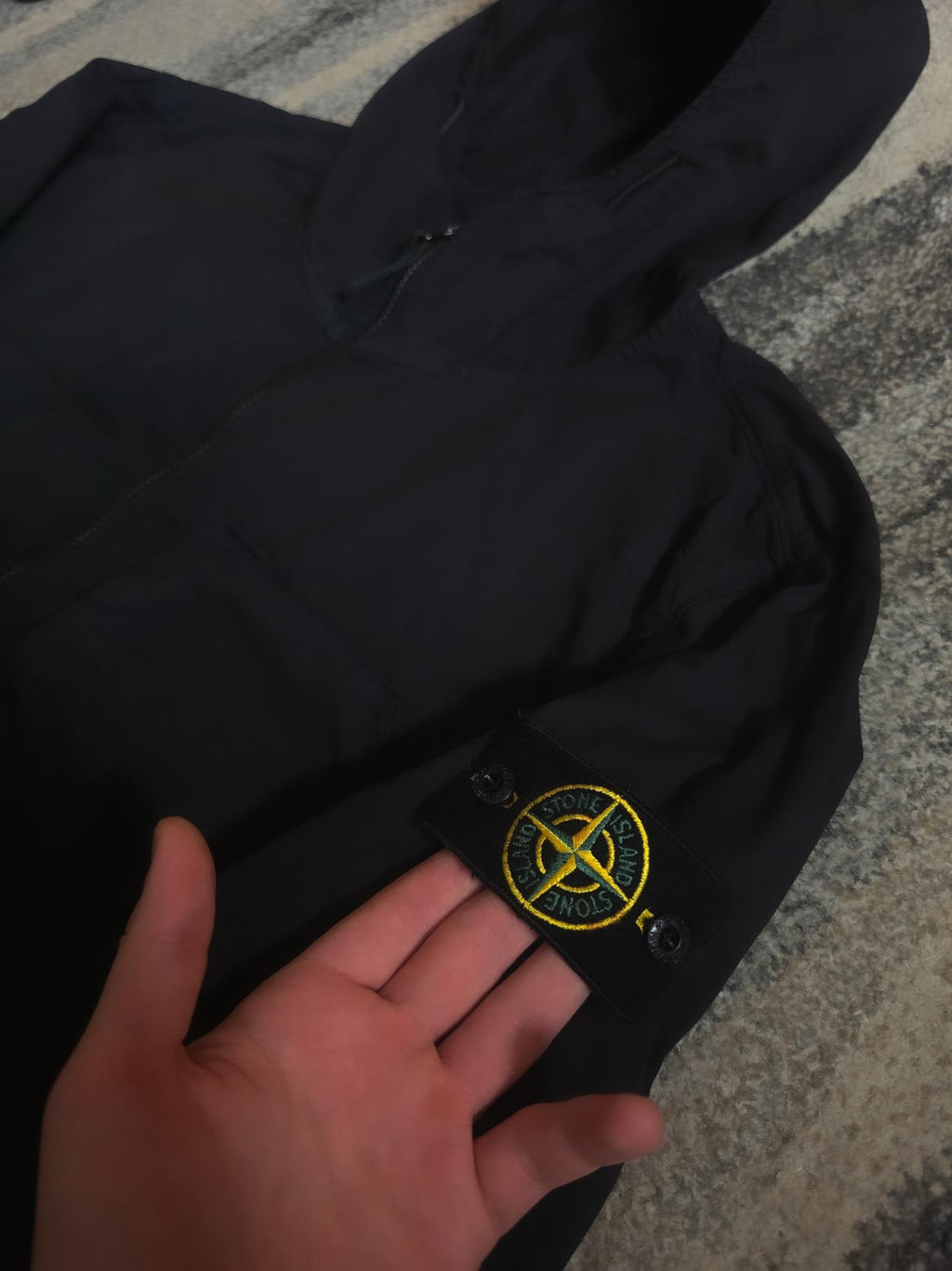 Stone Island Supima Cotton Twill Stretch-TC Hooded Jacket – 781543310 V0029 – Black – XL