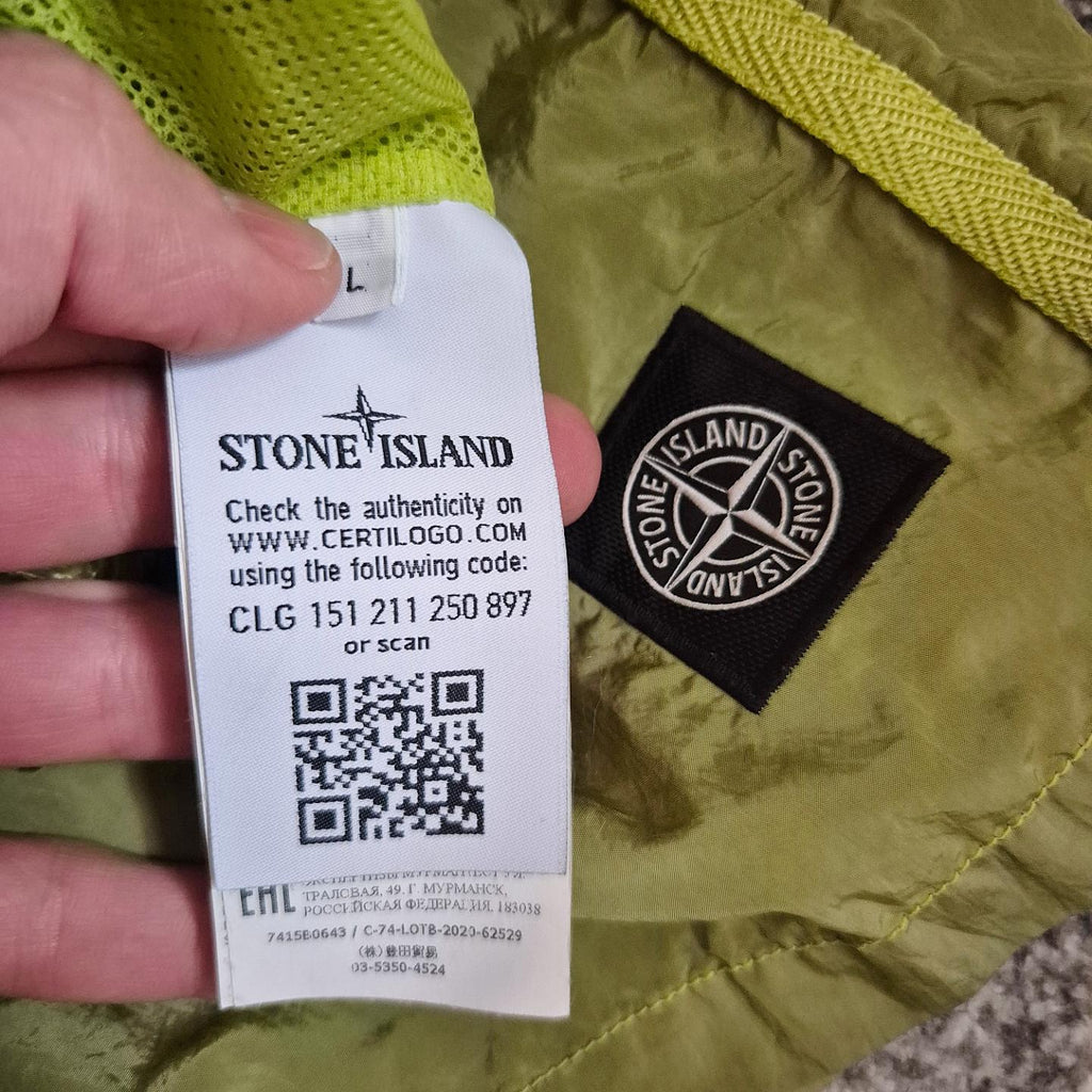 Stone Island Nylon Metal Swim Shorts Yellow L