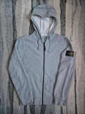 Stone Island Zip Hoodie Grey S