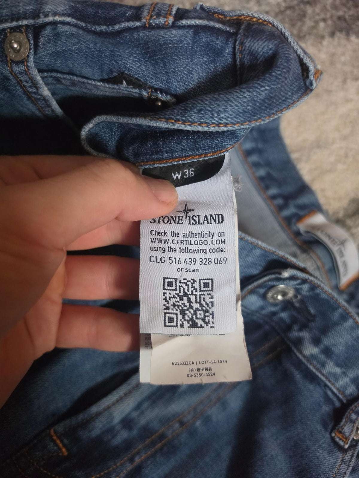 Stone Island Denim Research Jeans – 6215J2ZGA – W36 L34
