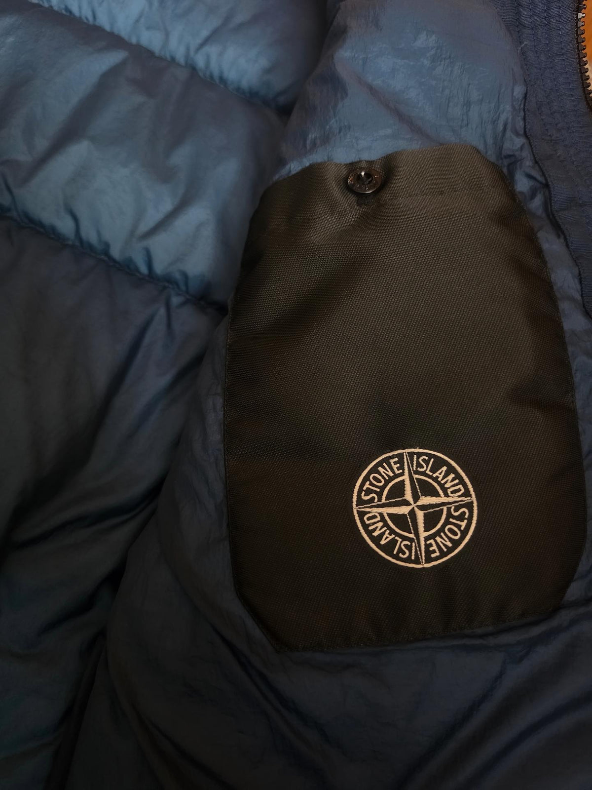Stone Island Crinkle Reps NY Down Hooded Jacket – 691541223 V0020 – Blue – XL