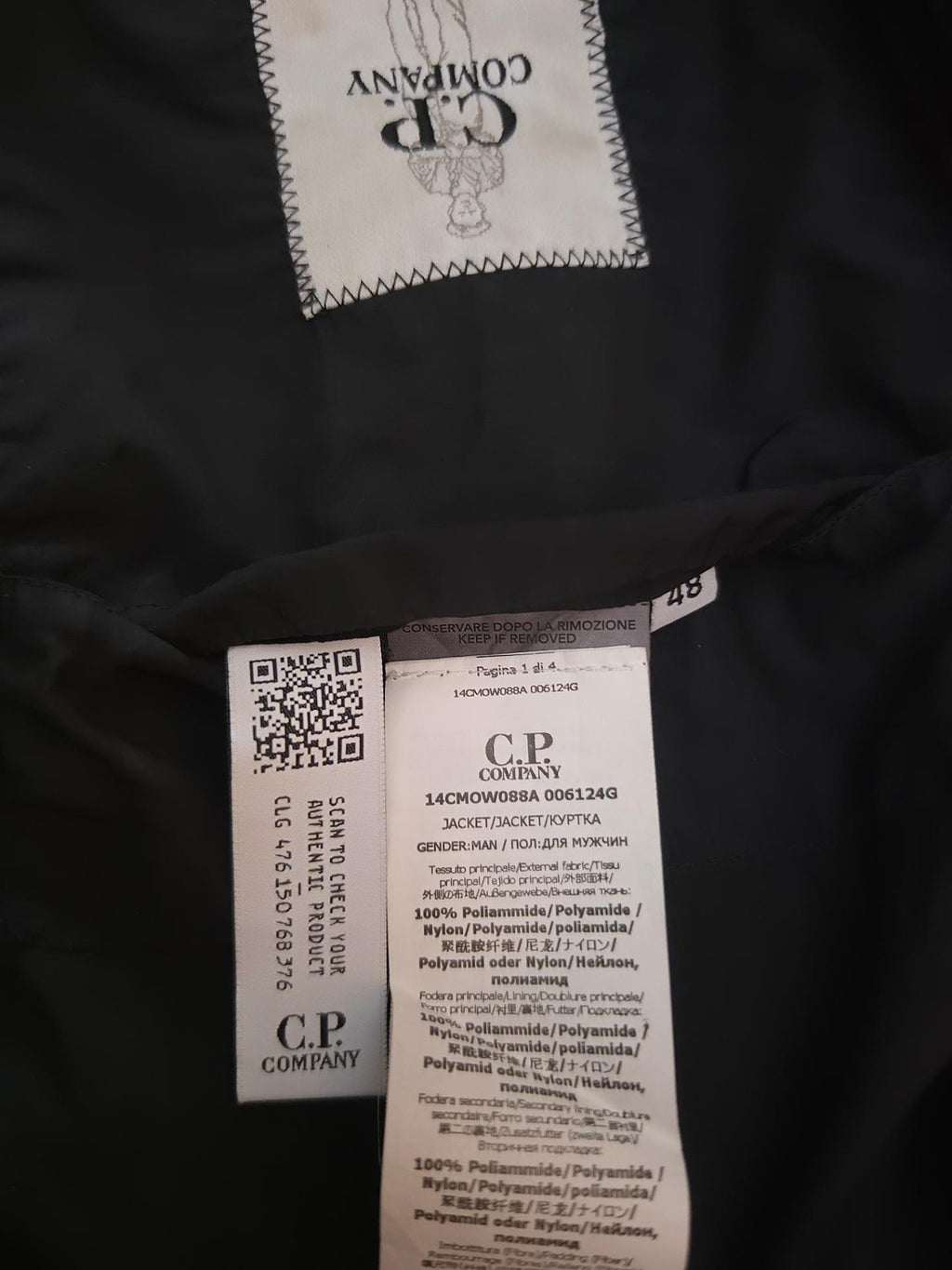 C.P. Company G.D.P. Goggle Jacket Black M (Polartec)