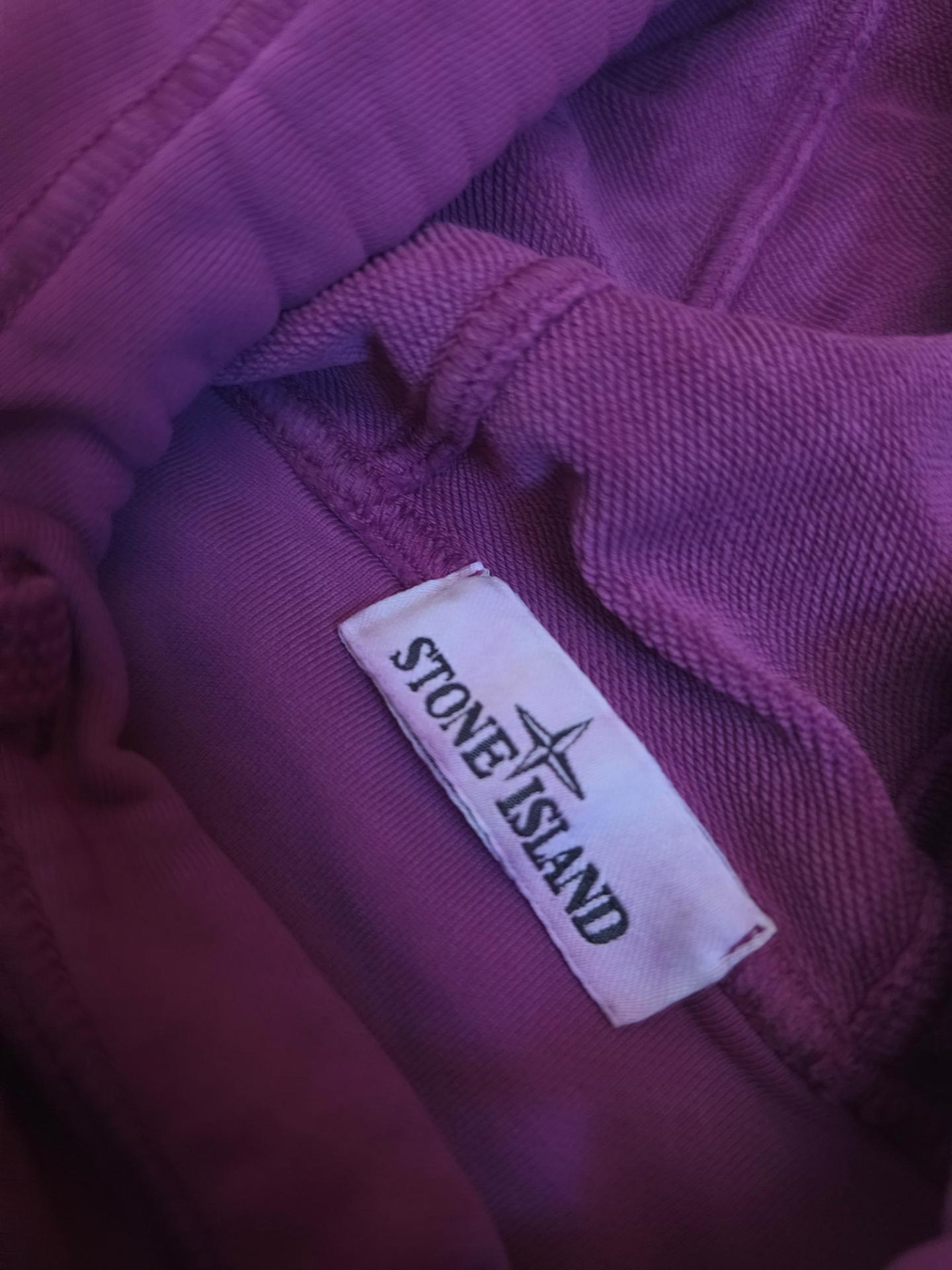 Stone Island Hoodie Fuchsia L
