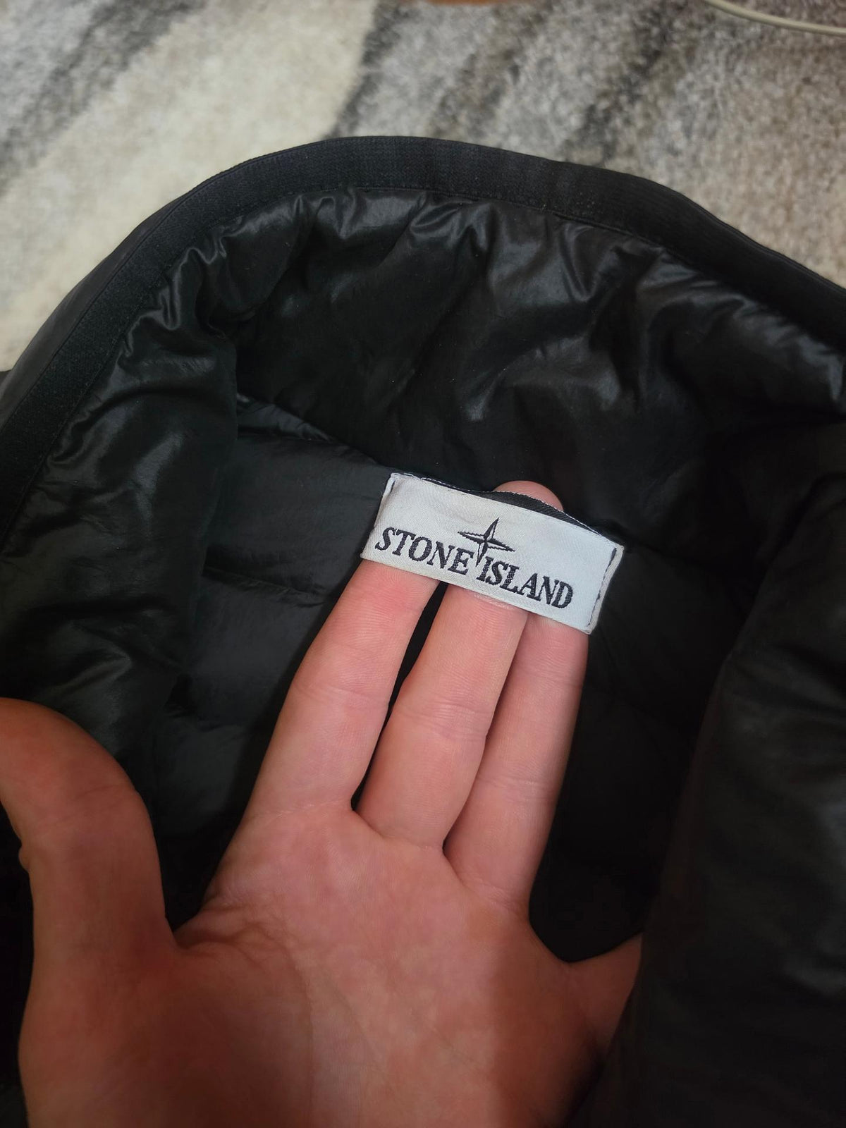 Stone Island Loom Woven Chambers R-Nylon Down-TC Garment Dyed Packable Jacket – 771541524 V0029 – Black – L