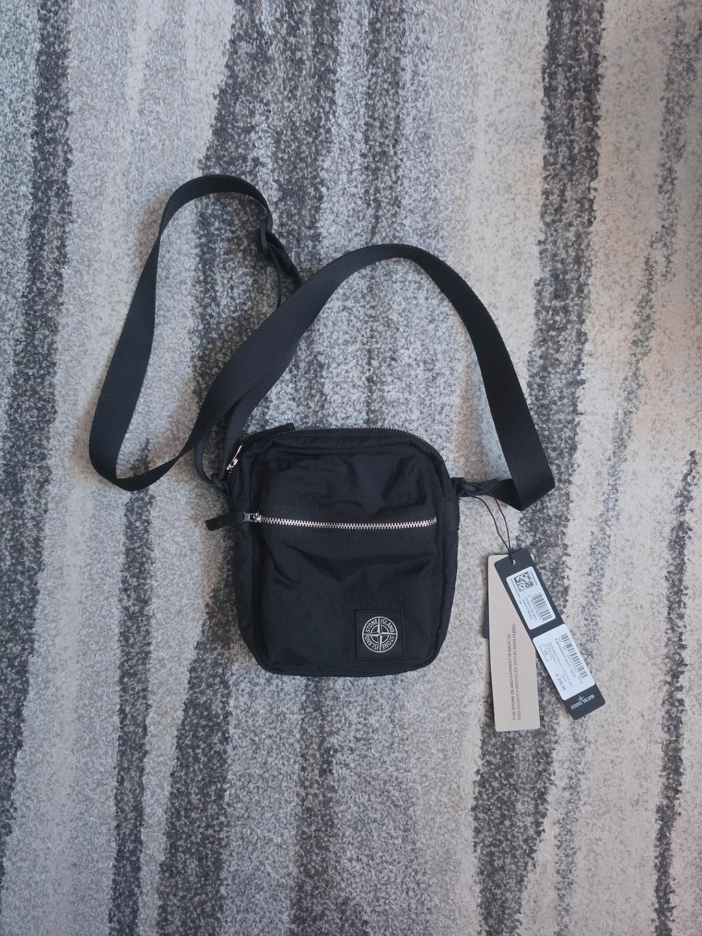 Stone Island Nylon Metal Pouch Bag – K2S159200015 S0251 V0029 – Black