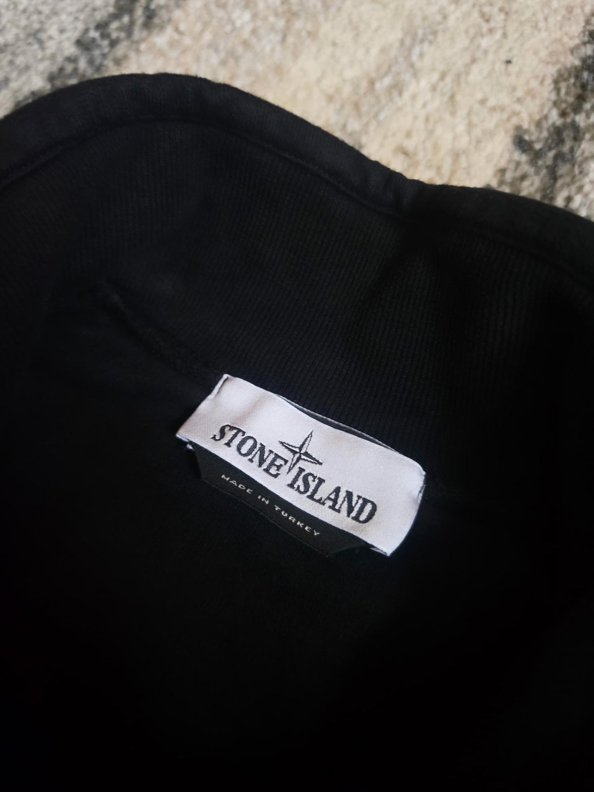 Stone Island 64320 Cotton Fleece Garment Dyed Full Zip Sweatshirt – 771564320 V0029 – Black – M