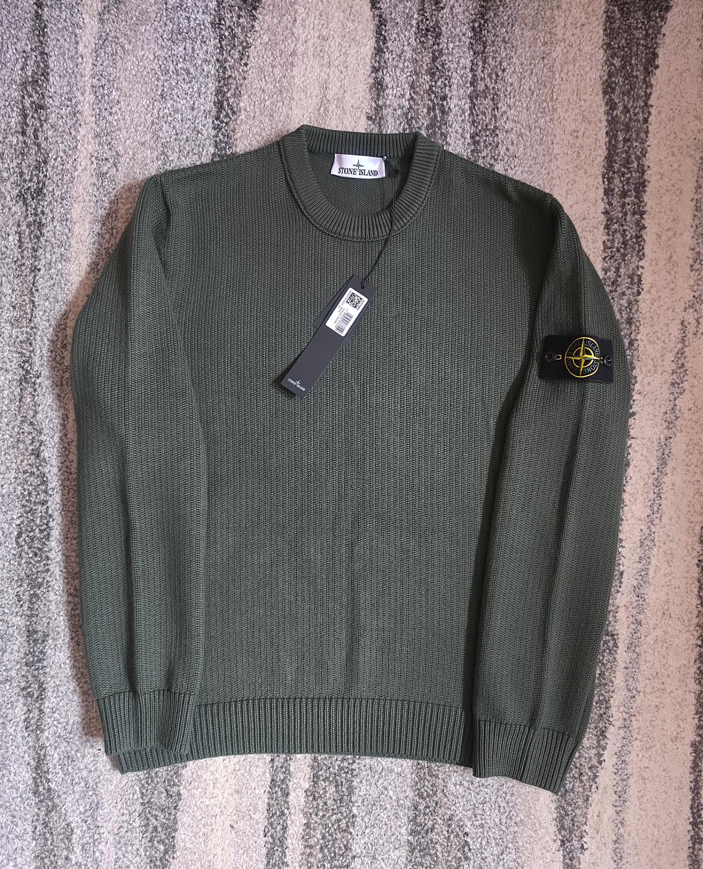 Stone Island Knit Sweater Green L
