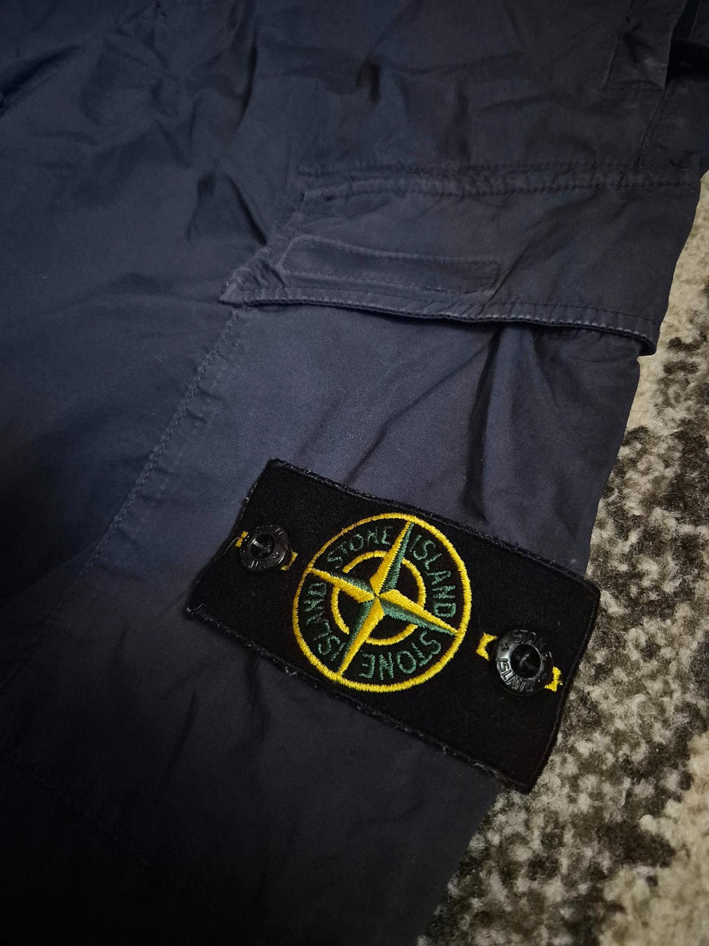 Stone Island Cargo Pants Dark Blue W32