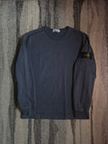 Stone Island Garment Dyed Lightweight Long Sleeve Crewneck Sweatshirt – 731564450 V0028 – Marine Blue – M
