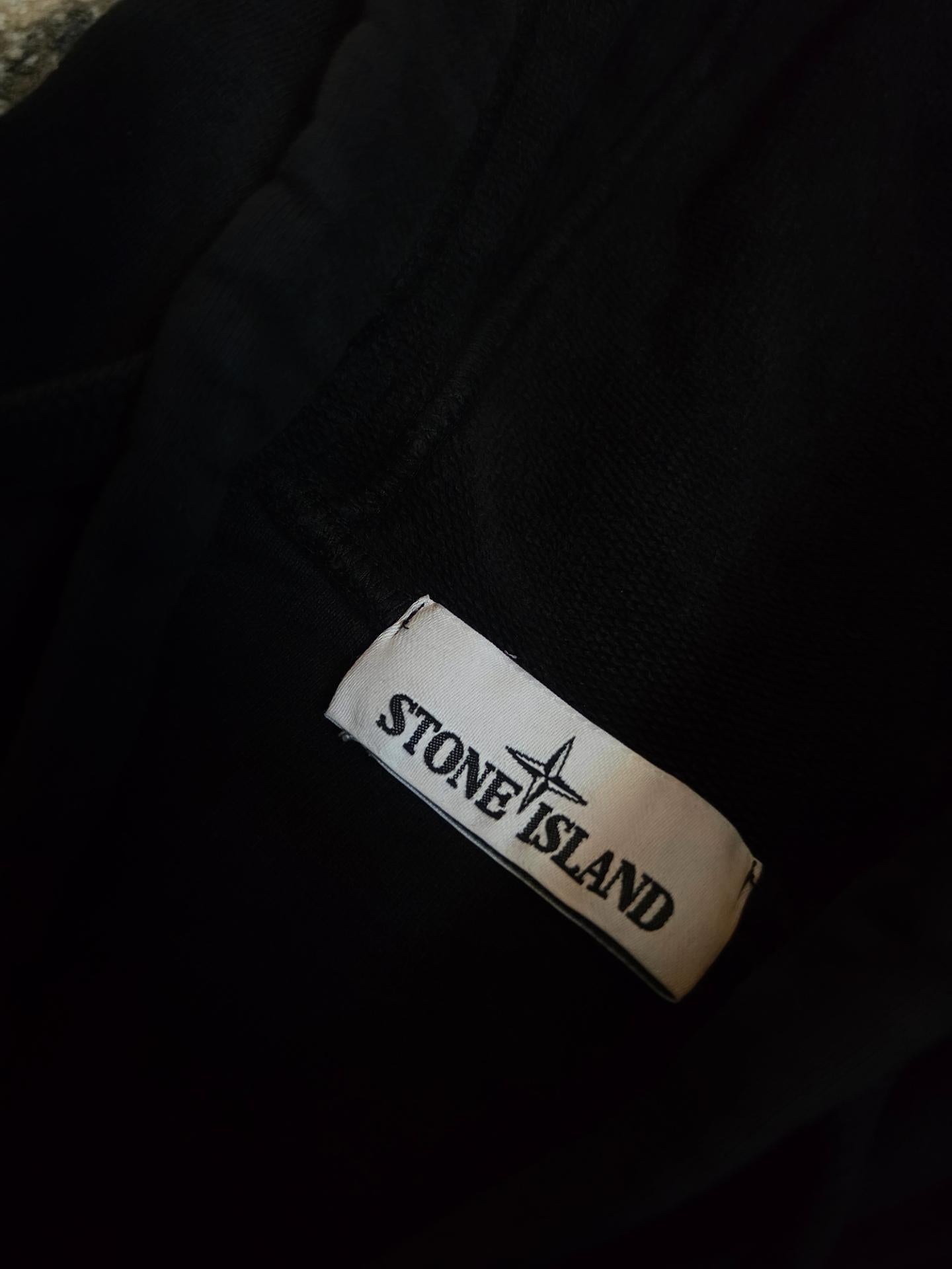 Stone Island Zip Hoodie Black S
