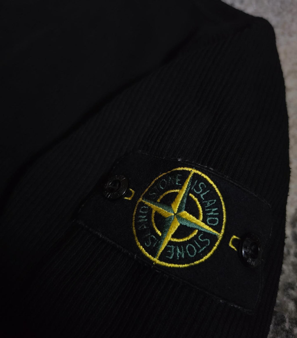 Stone Island Waffle Knit Sweater Black M