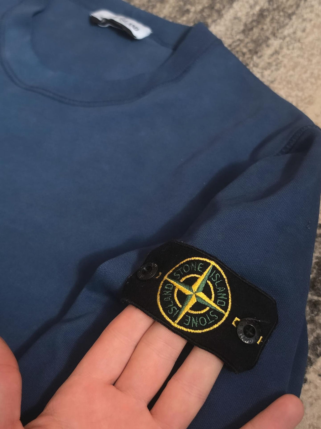 Stone Island Garment Dyed Crewneck Sweatshirt – 731563020 – Royale Blue – L