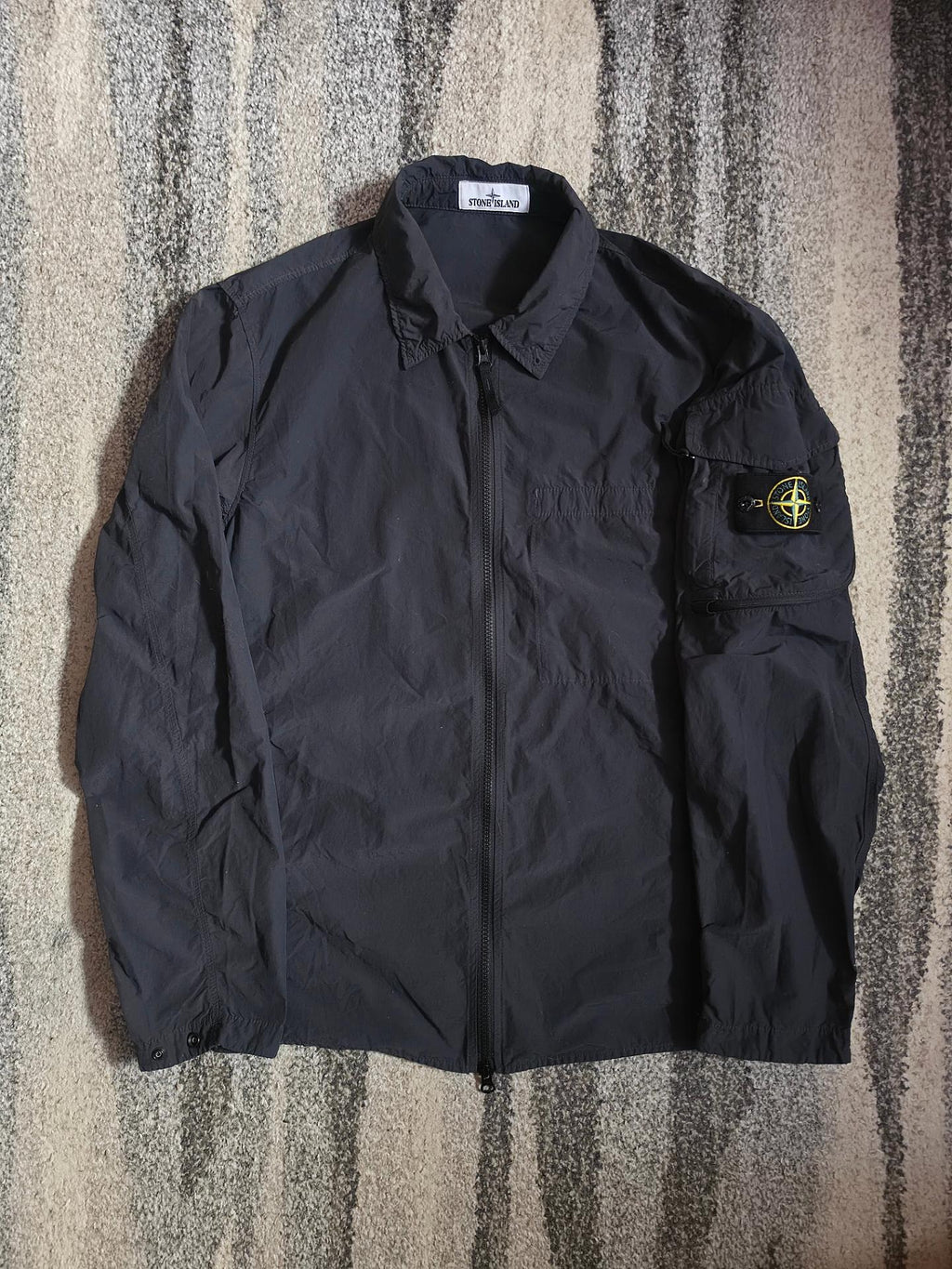 Stone Island Naslan Lightweight Overshirt Charcoal L