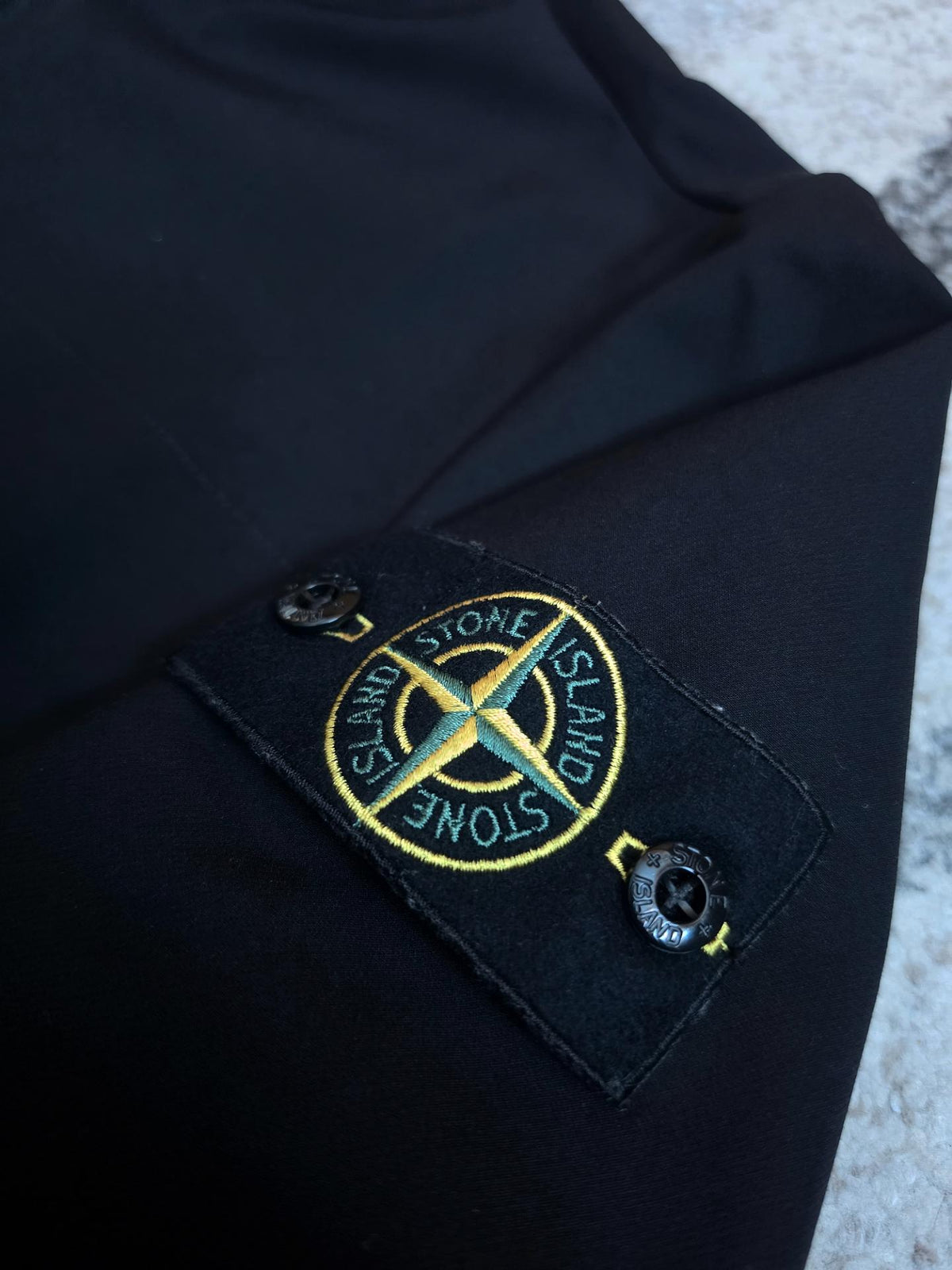 Stone Island 62153 Stretch Nylon Technical Fleece Track Jacket 801562153 V0029 – Black