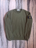 Stone Island Garment Dyed Crewneck Sweatshirt – 711562720 V0058 Olive Green – L