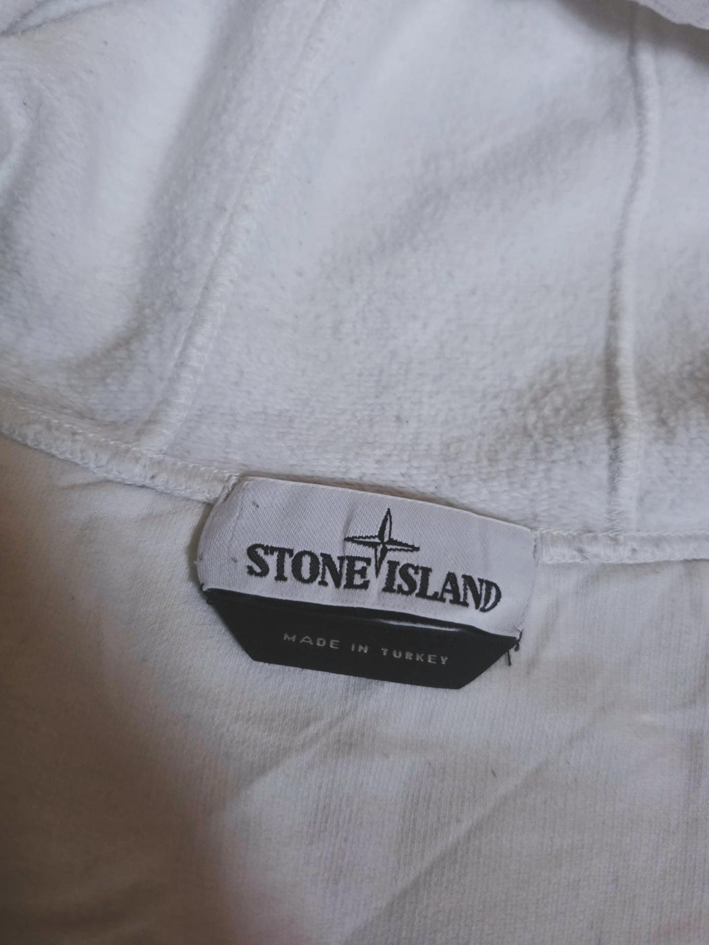 Stone Island Full Zip Hoodie – 731564220 V0001 – White – L