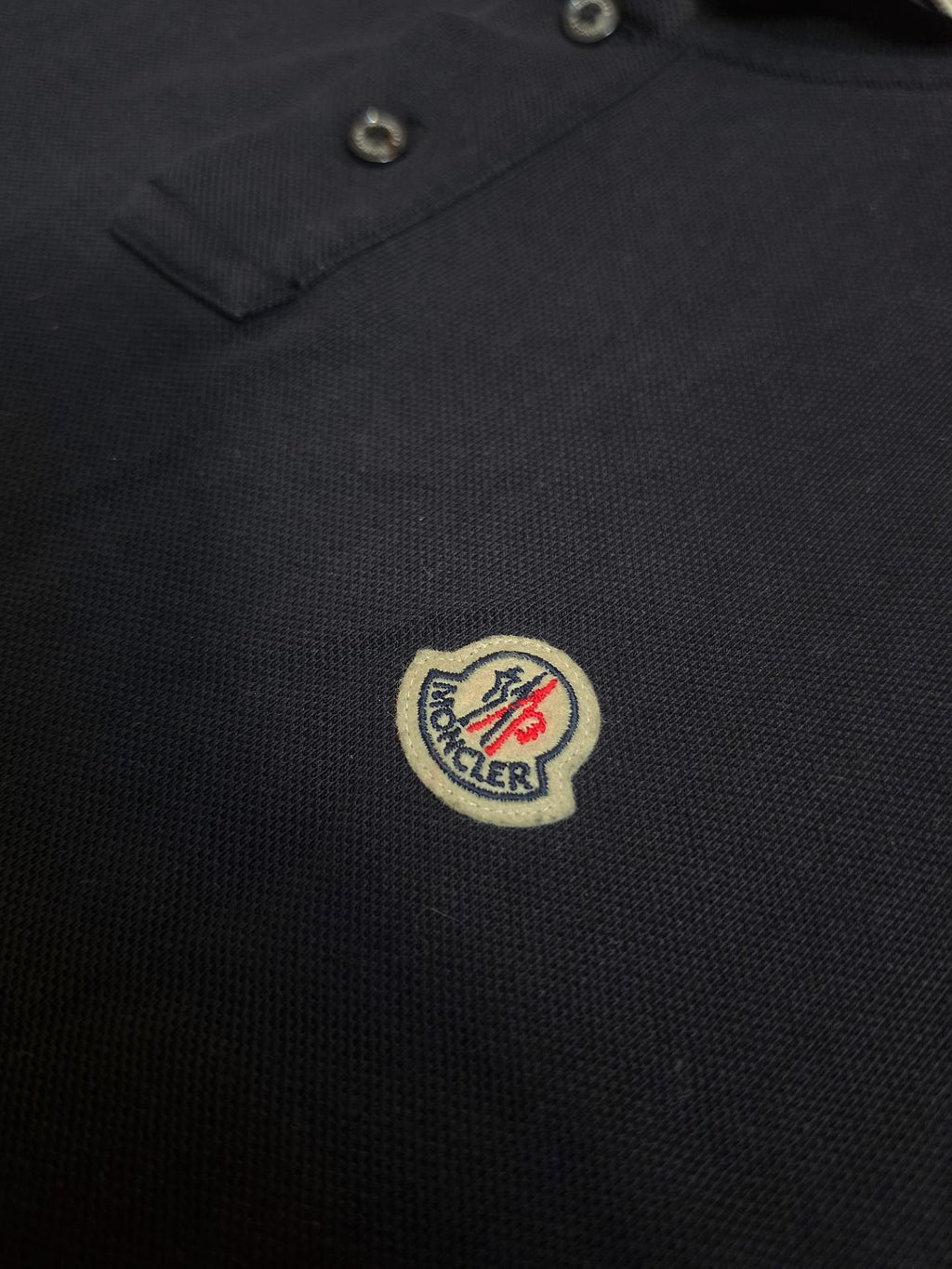 Moncler Cotton Piqué Polo Shirt – H10918A00010 84556 – Navy – M