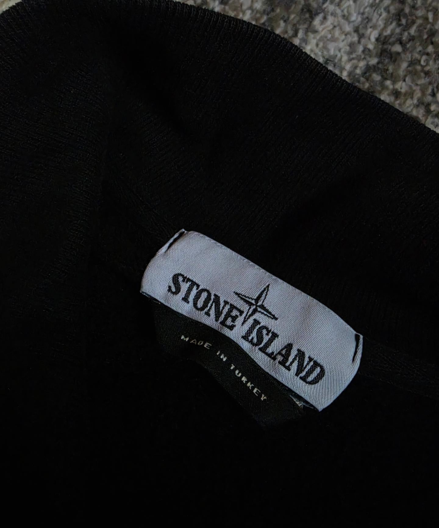 Stone Island Full Zip Hoodie Black L