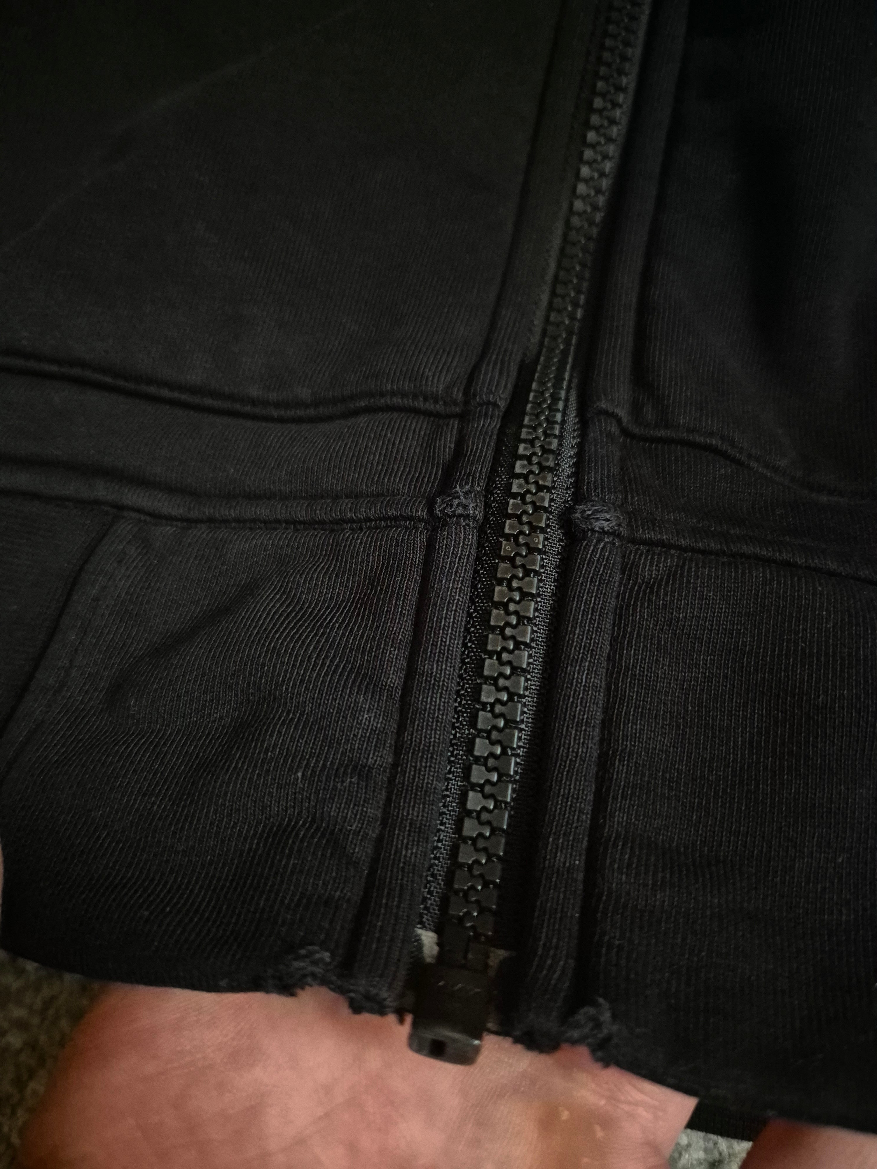 Stone Island Zip Hoodie Black S