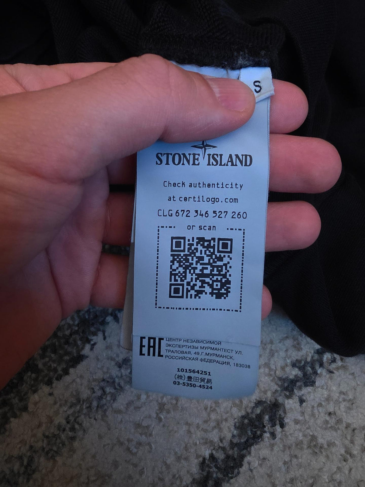 Stone Island 64320 Cotton Fleece Garment Dyed Full Zip Sweatshirt Black V0029 S