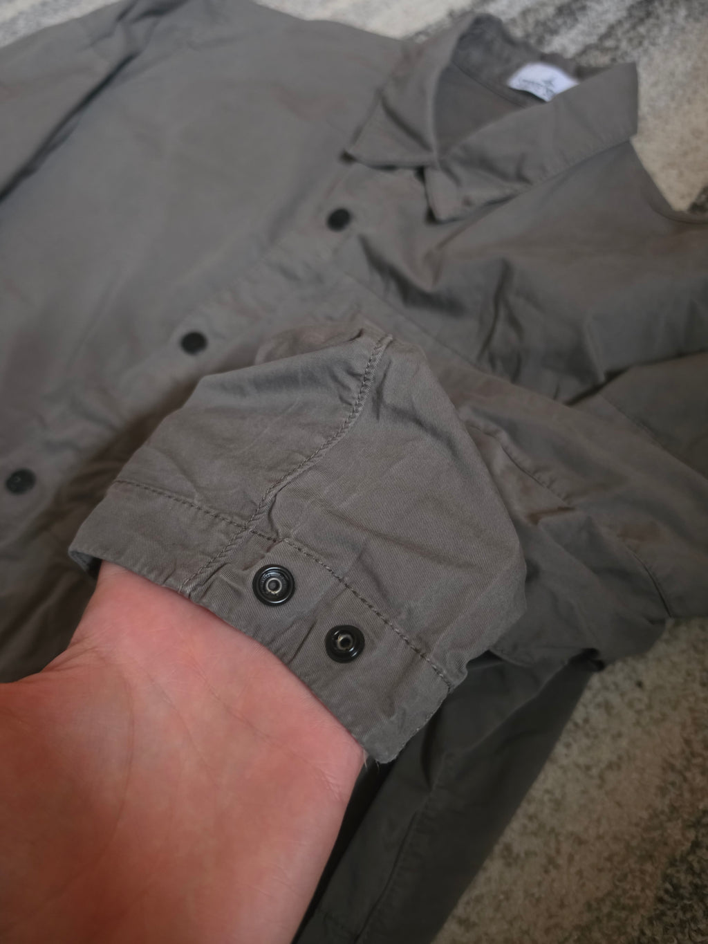 Stone Island Cotton Twill Overshirt – 811511910 V0075 – Walnut – XXL