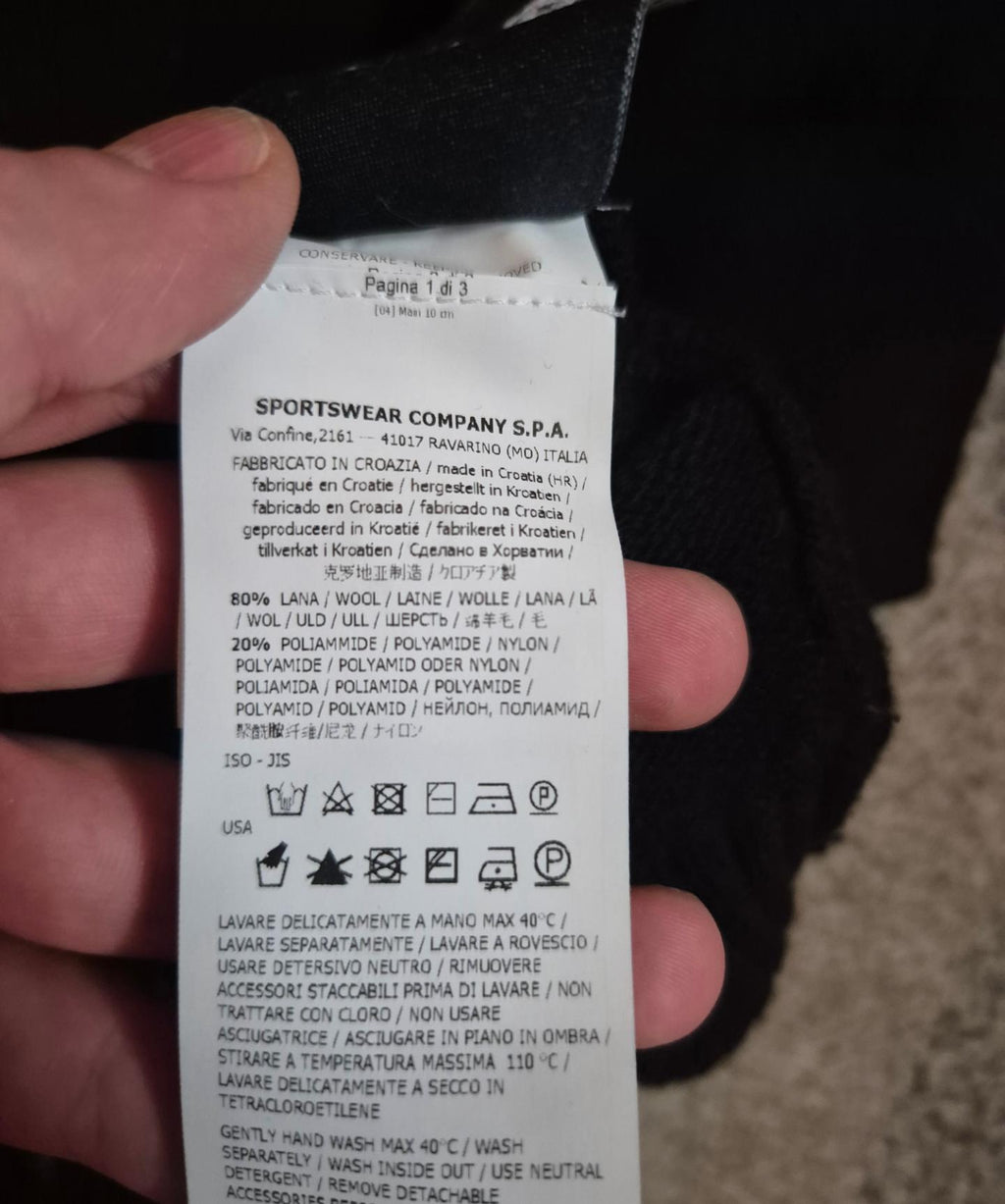 Stone Island Wool Sweater Black XL