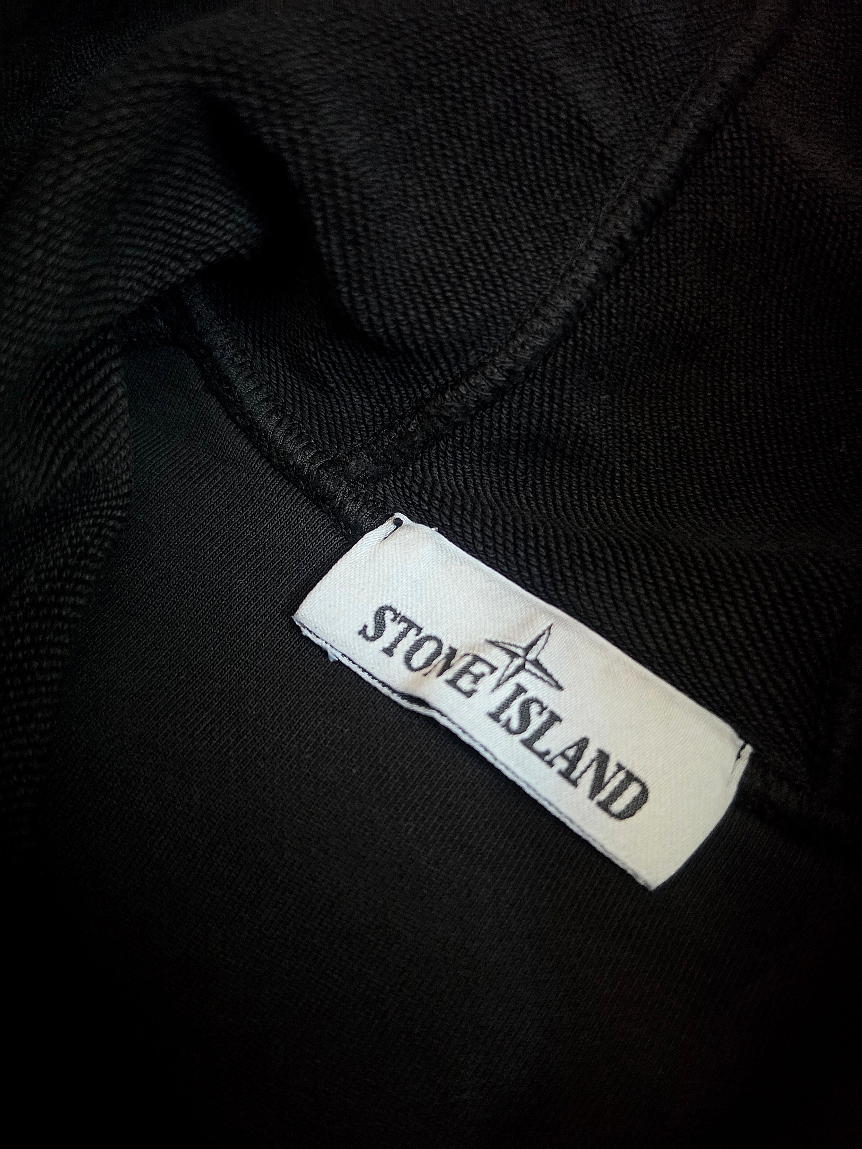 Stone Island Zip Hoodie Black M