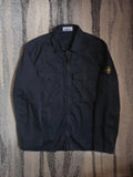 Stone Island Stretch Organic Cotton Satin Overshirt – 811512808 V0020 – Navy Blue – XL
