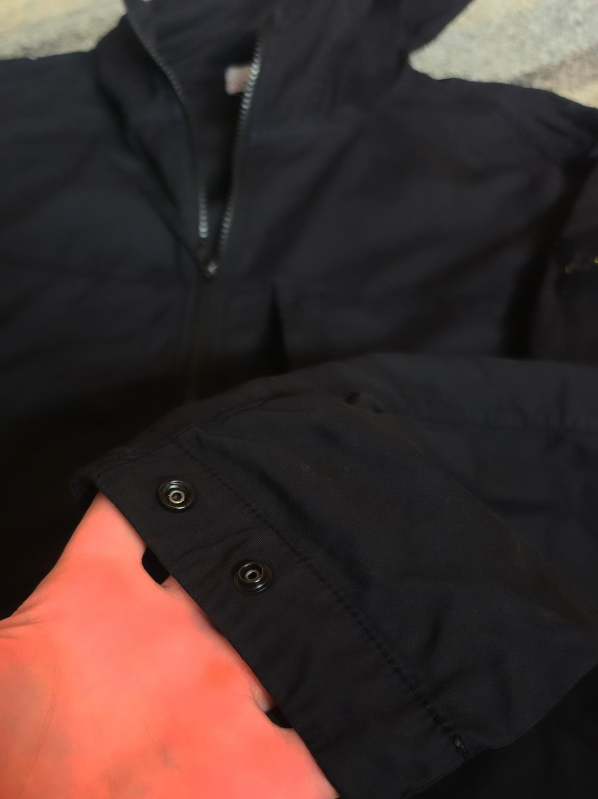 Stone Island Supima Cotton Twill Stretch-TC Hooded Jacket – 781543310 V0029 – Black – XL