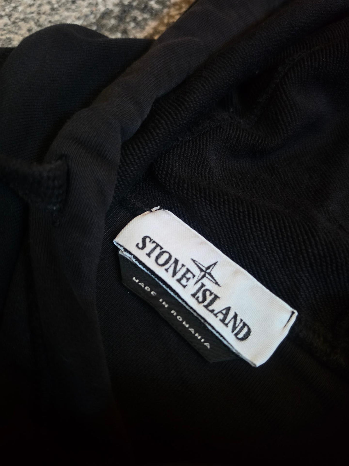 Stone Island Cotton Fleece Hoodie – 801564151 A0029 – Black – M
