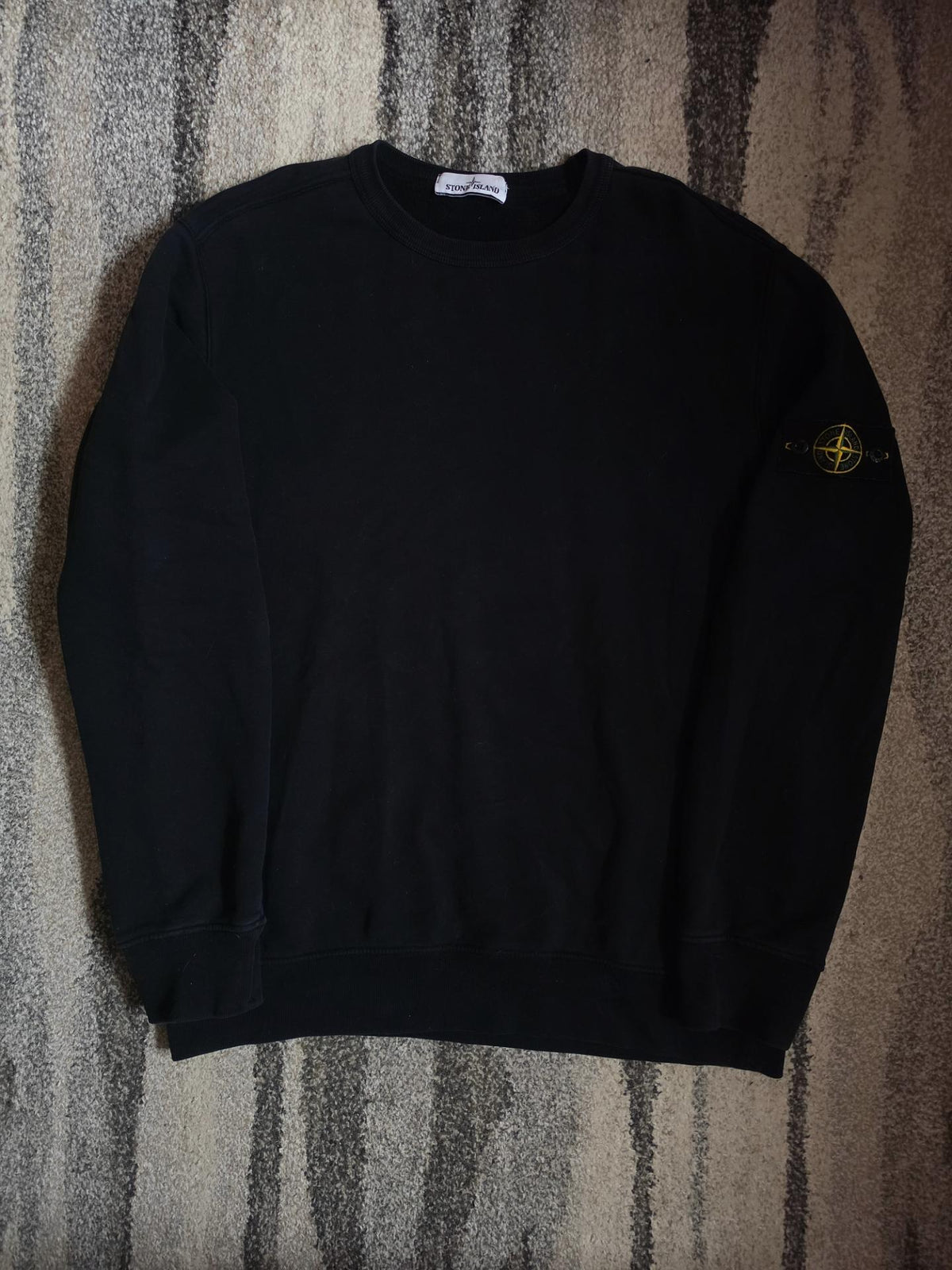Stone Island Garment Dyed Crewneck Sweatshirt – 671562720 – Black – XXL