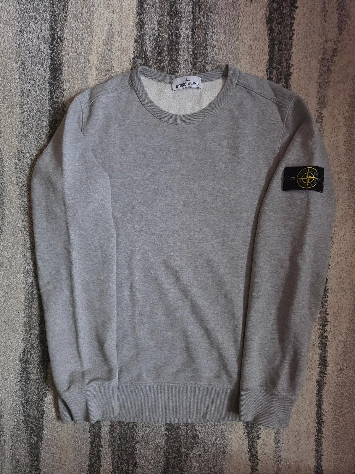 Stone Island Garment Dyed Crewneck Sweatshirt – 691562720 – Grey – M
