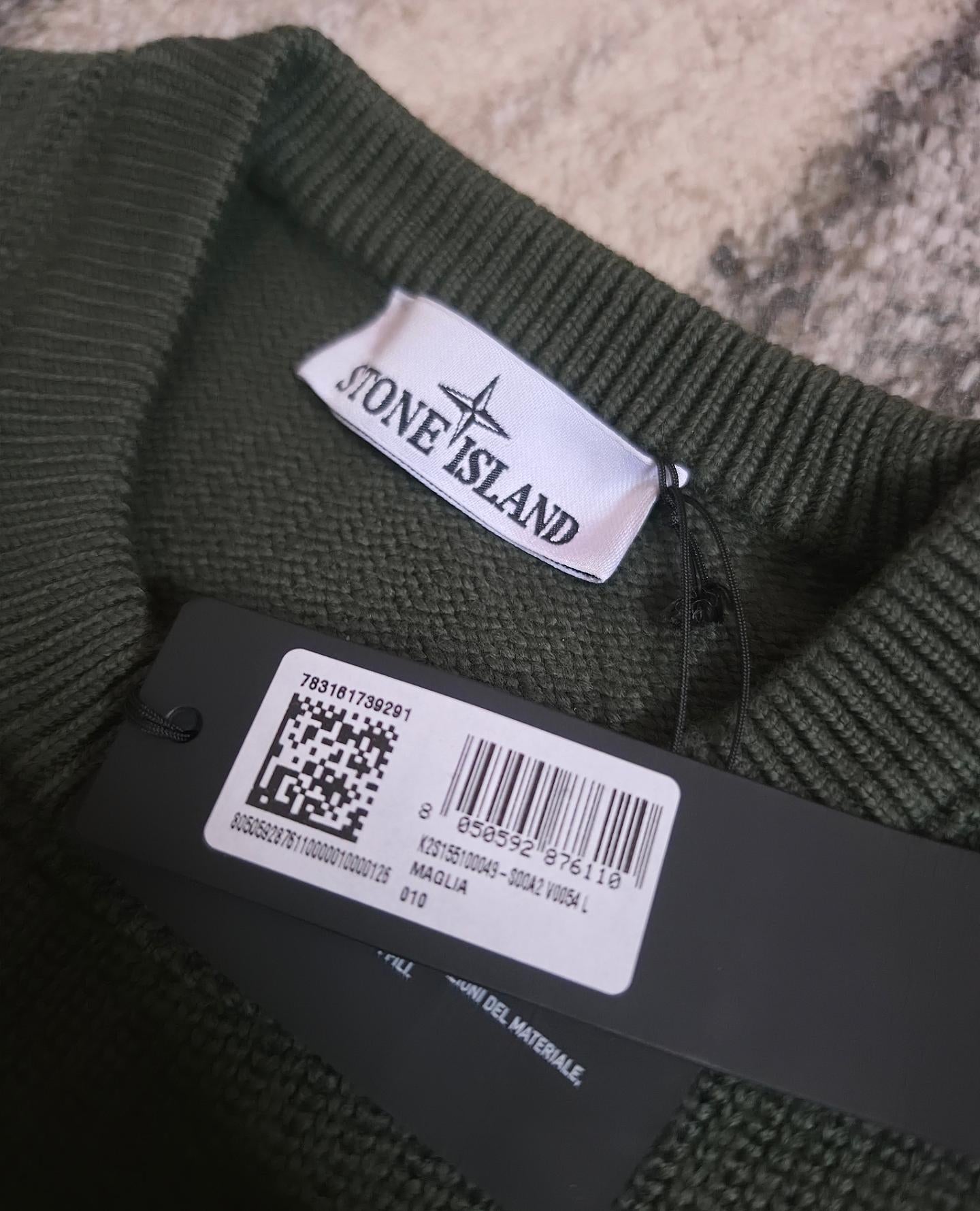 Stone Island Knit Sweater Green L