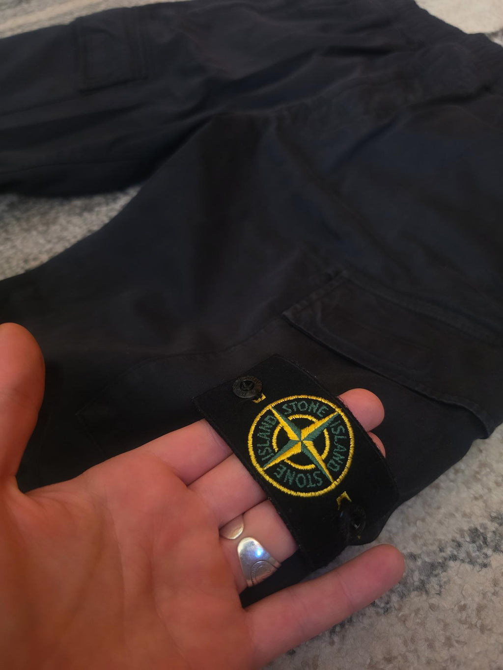 Stone Island Stretch Cotton Wool Pants – 751531314 V0029 – Black – 32