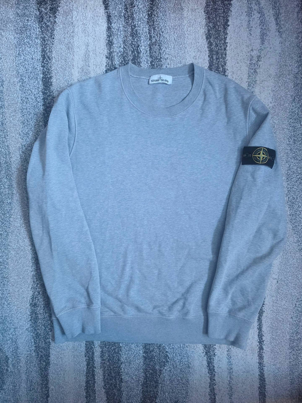 Stone Island 63020 Crewneck Sweatshirt – 731563020 V0M64 – Melange Grey – XL