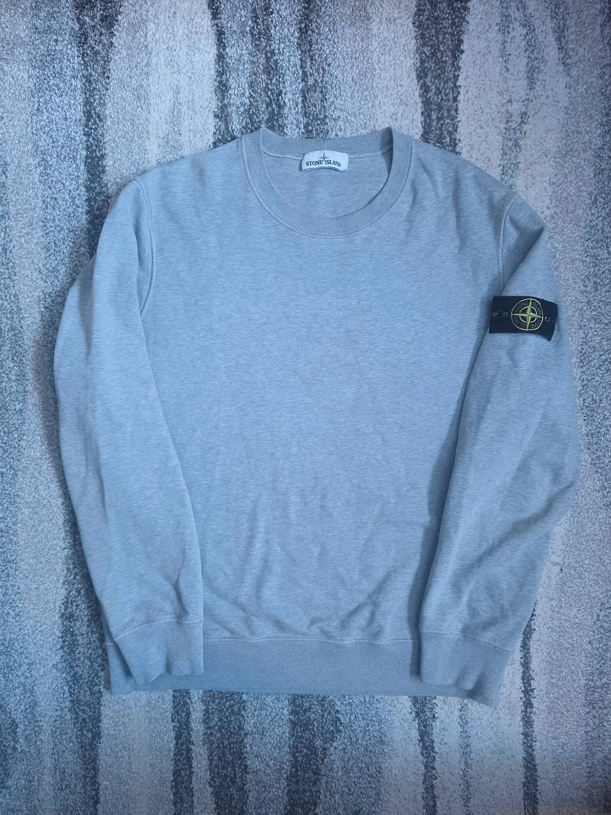 Stone Island 63020 Crewneck Sweatshirt – 731563020 V0M64 – Melange Grey – XL