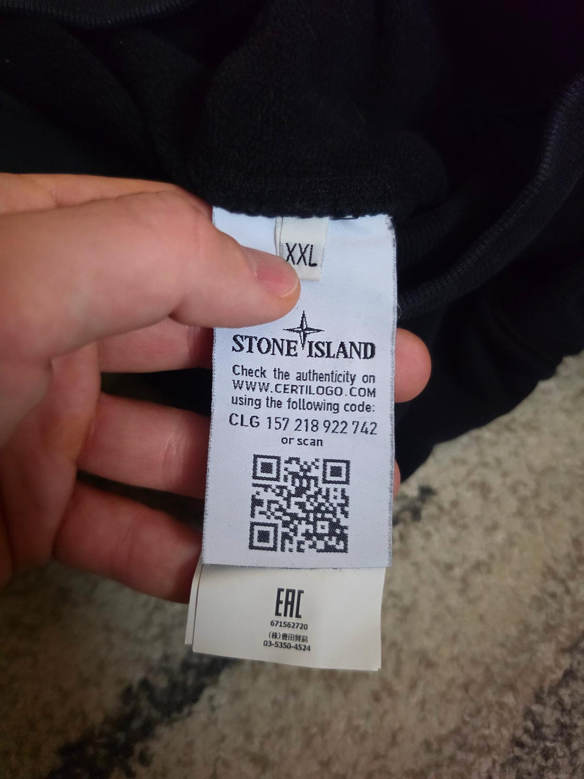 Stone Island Garment Dyed Crewneck Sweatshirt – 671562720 – Black – XXL
