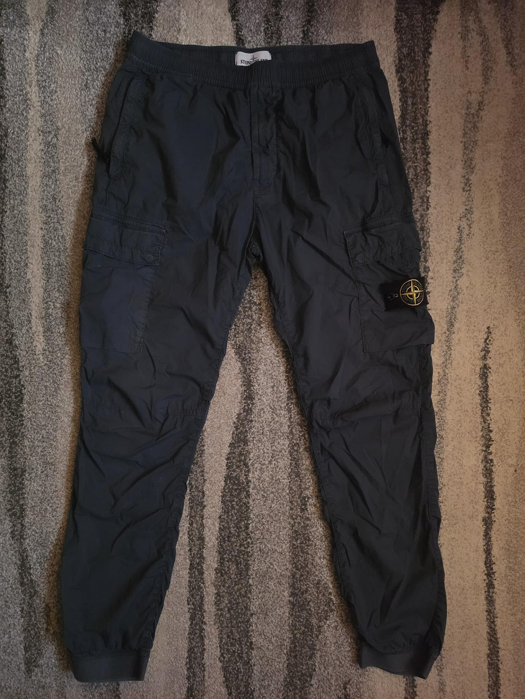 Stone Island Stretch Cotton Parachute Tela Cargo Pants – 761531303 V0024 – Avio Blue – W32