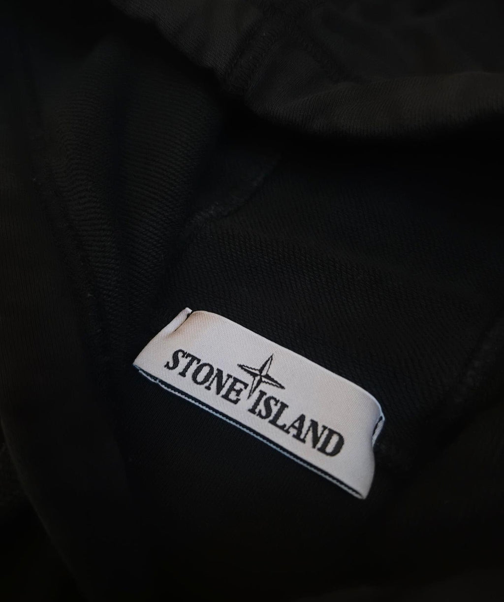 Stone Island "Ink Three" Embroidered Hoodie Black L